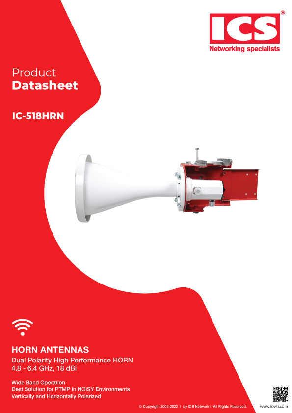 IC-518HRN 5 GHz, 18 dBi Horn Anten